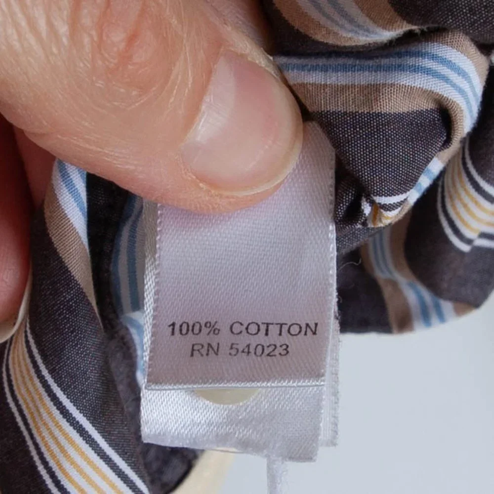 Banana Republic Striped Button Up Shirt Men's Sz‎ L